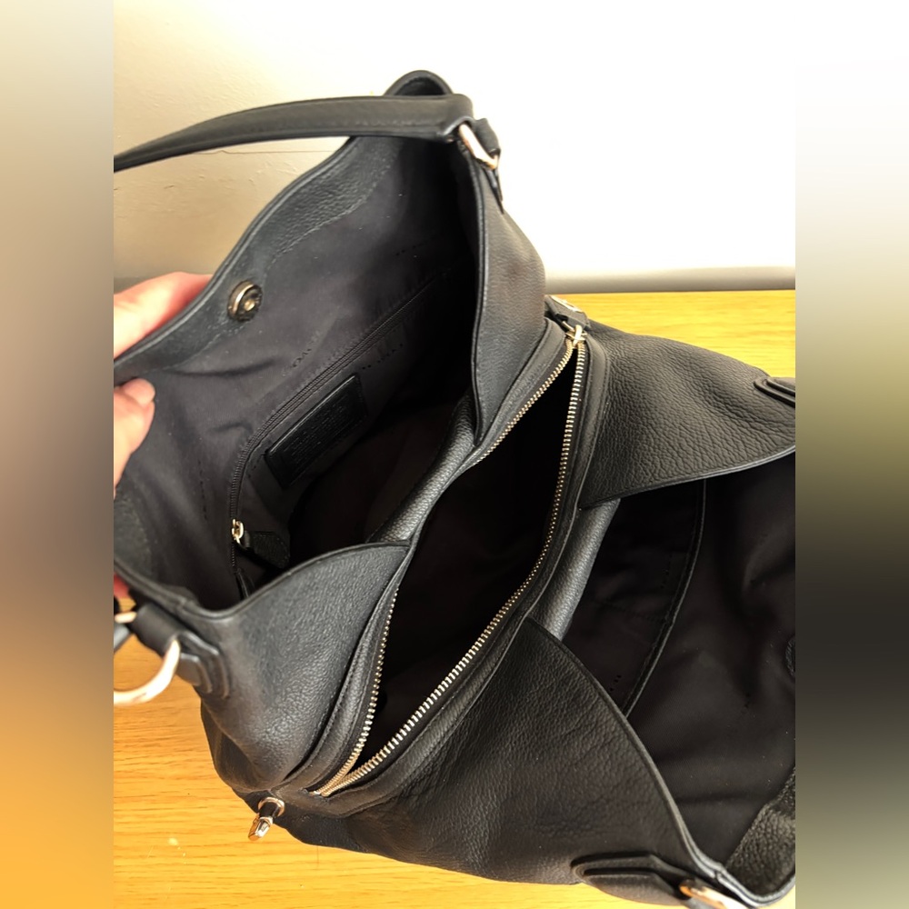 Coach Black Leather Bag - Picture 13 of 16